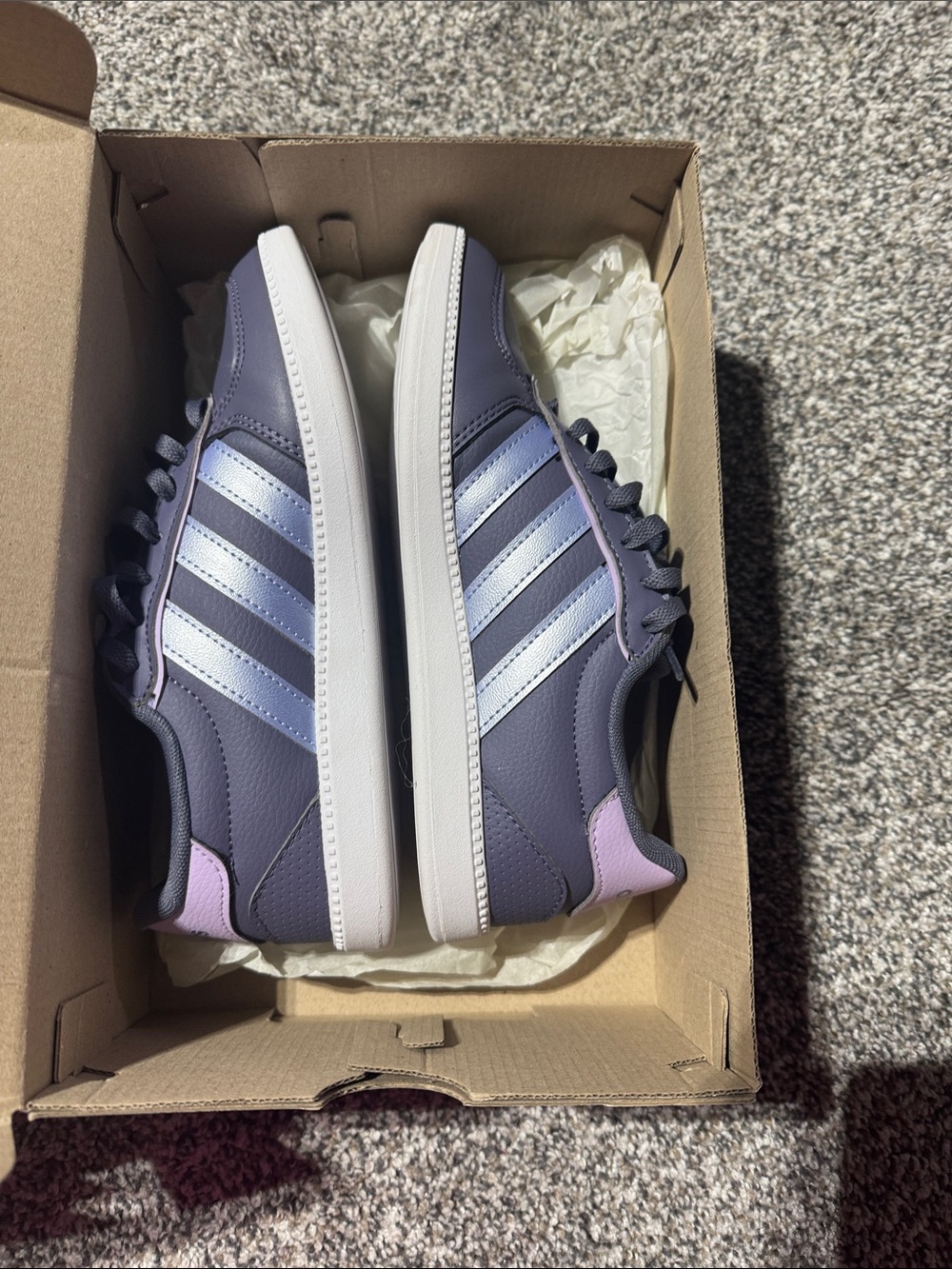 adidas Lavender & Purple Low-Top Sneakers